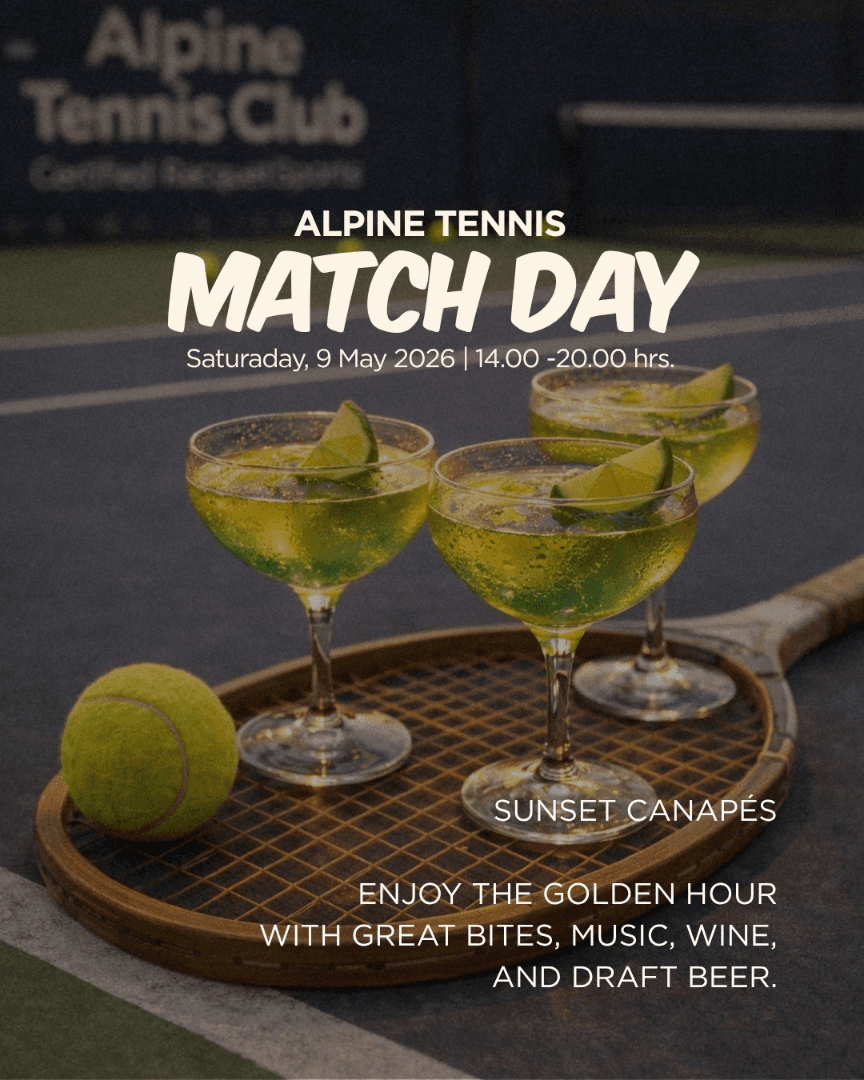 Alpine Tennis Match Day 2026: Serve & Sip - Image 1
